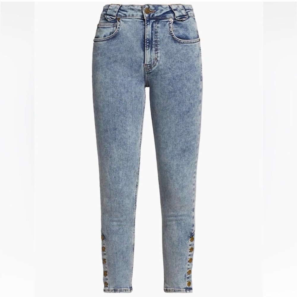The Snapped Denim Leggings